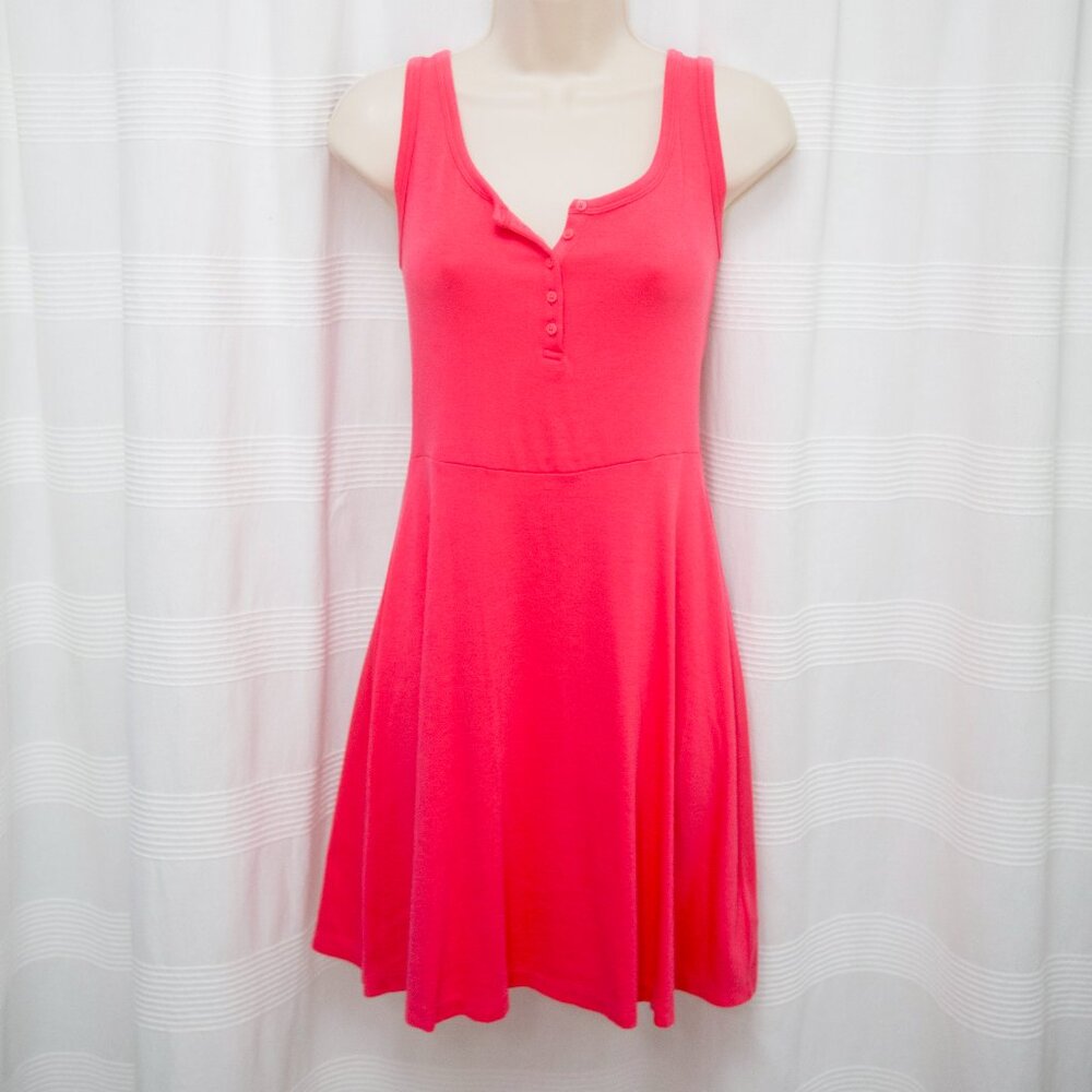 NWOT Cotton Henley Fit & Flare Dress